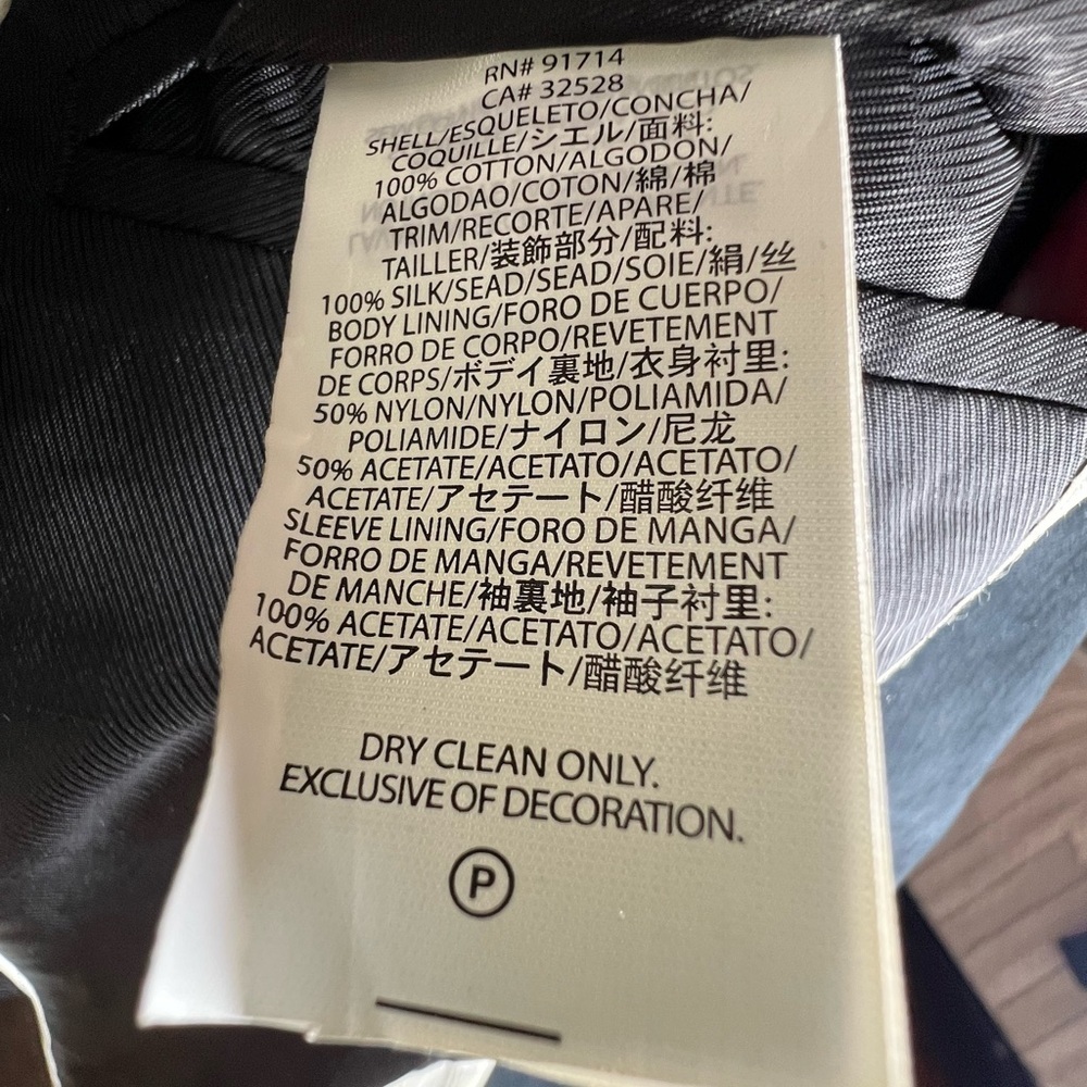 Armani Exchange Mens Single Breasted Ridged Corduroy Blazer Navy Blue Size 40R - Picture 12 of 13